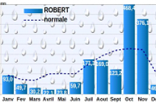 Pluviométrie 2020 - Robert